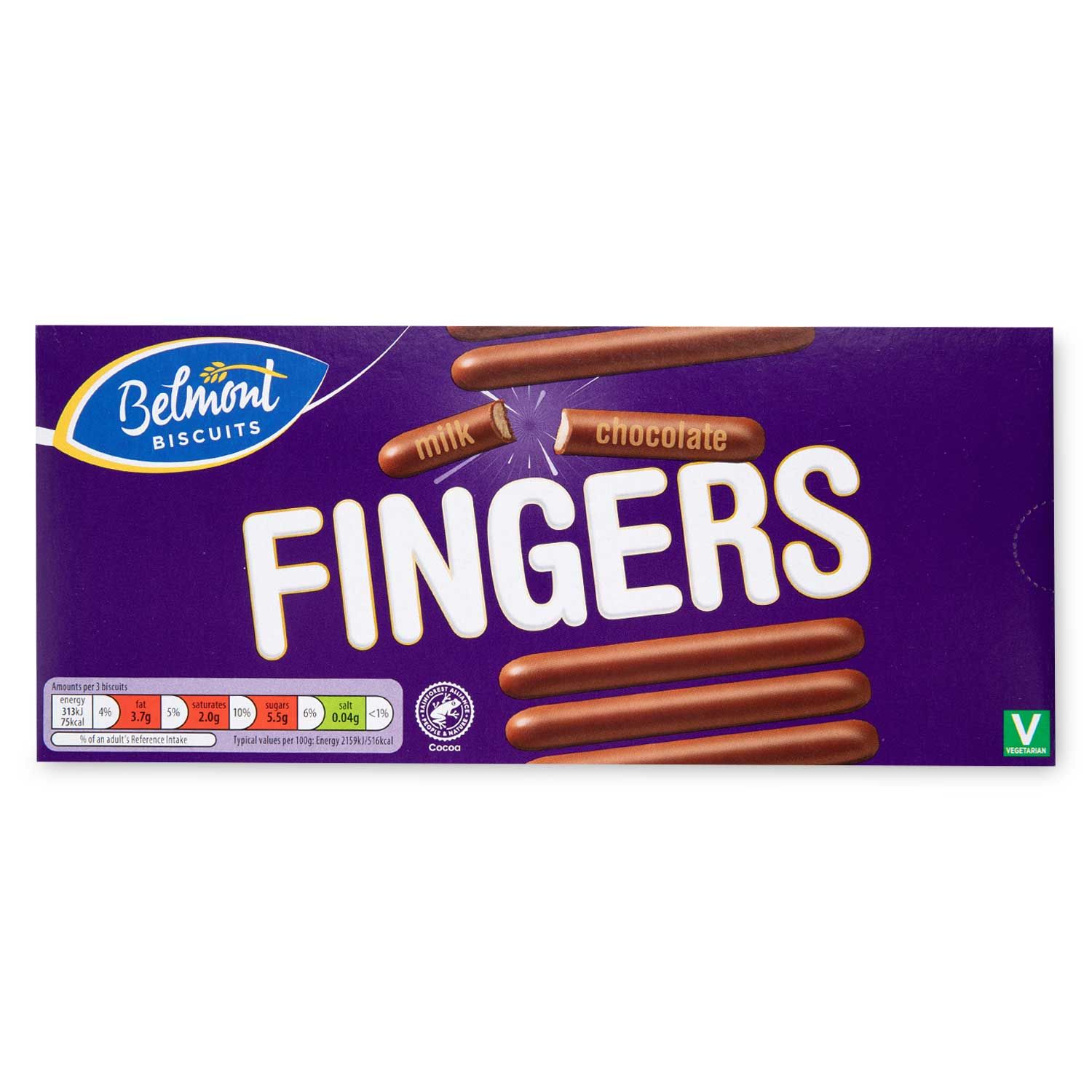 Milk Chocolate Fingers 125g Belmont